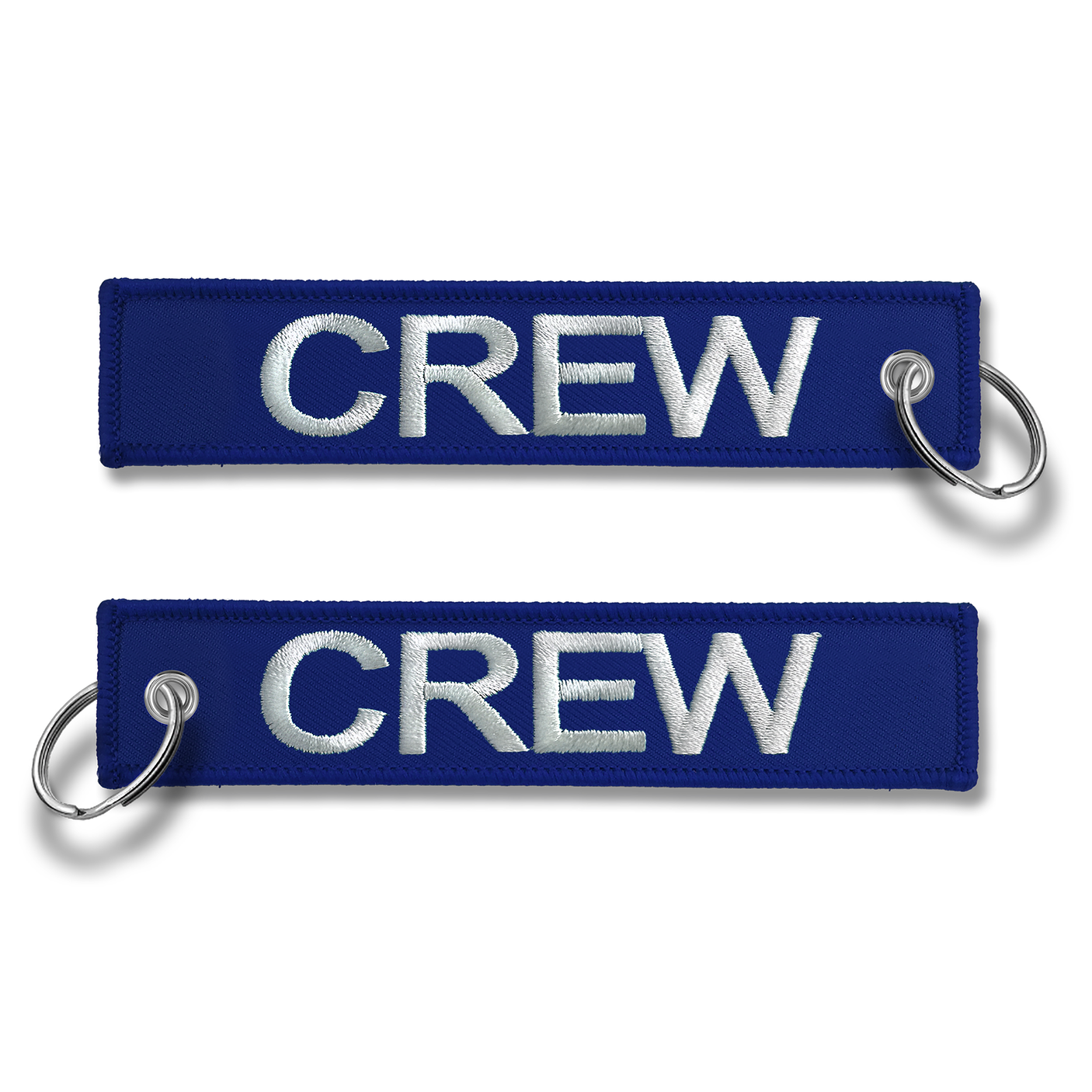 CREW Embroidered Buckle Keyring - DARK BLUE