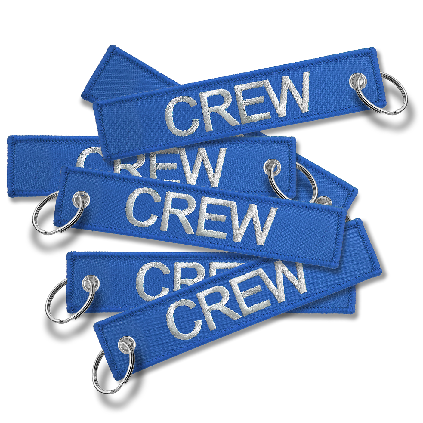 CREW Embroidered Buckle Keyring - OCEAN BLUE