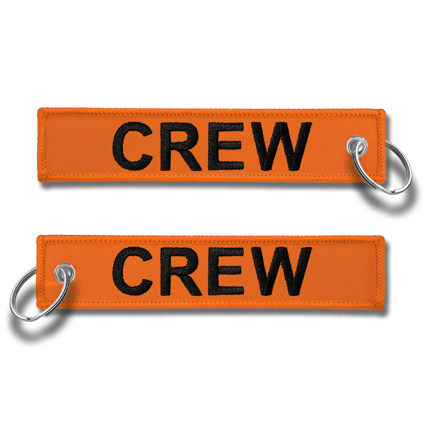 CREW Embroidered Buckle Keyring - ORANGE