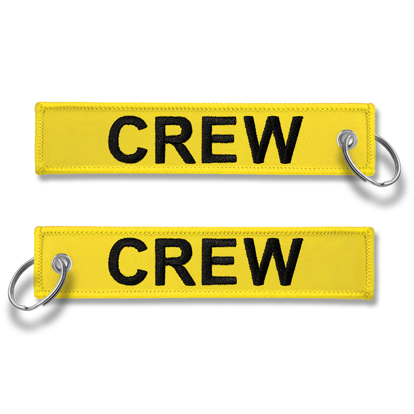 CREW Embroidered Buckle Keyring - YELLOW