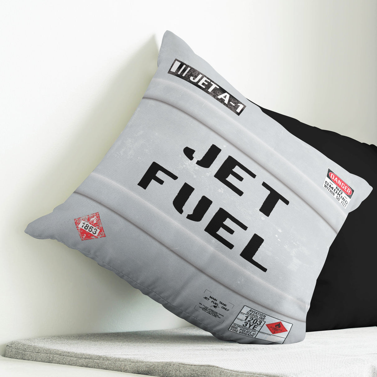 Jet Fuel Throw Pillow