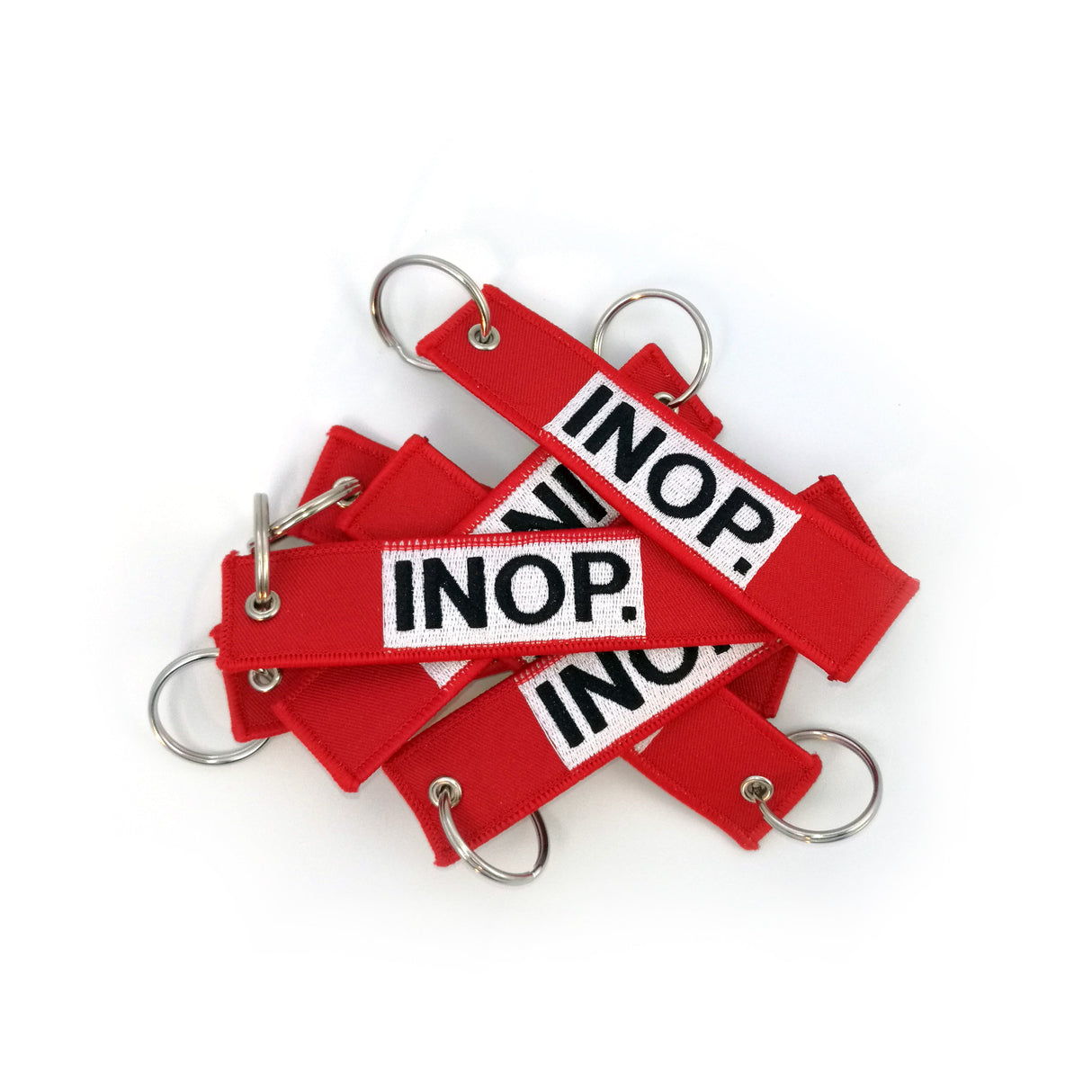 INOP Embroidered Keyring