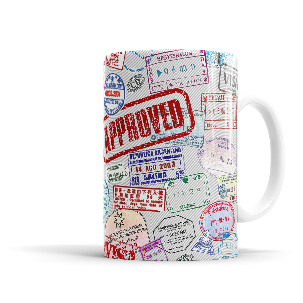 Visa Stamps Mug