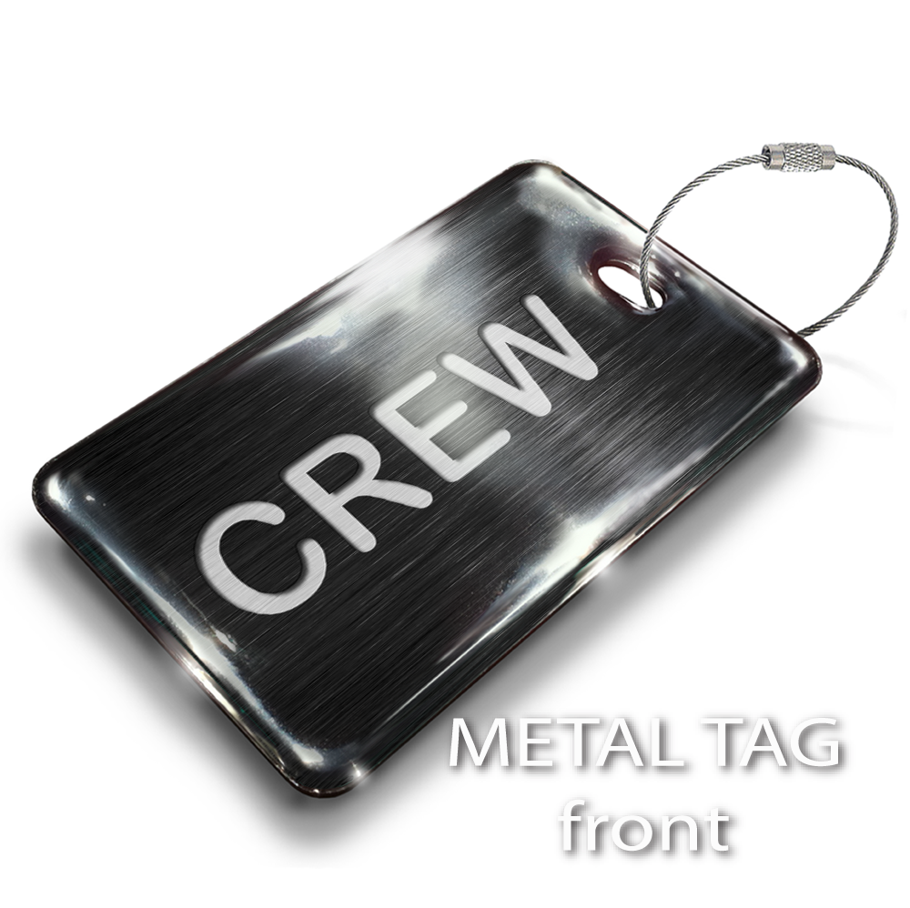 CREW BLACK - LUGGAGE TAG