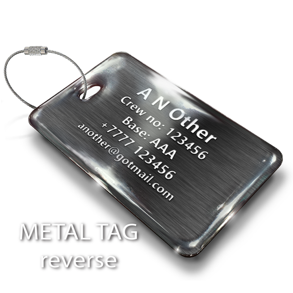 CREW BLACK - LUGGAGE TAG