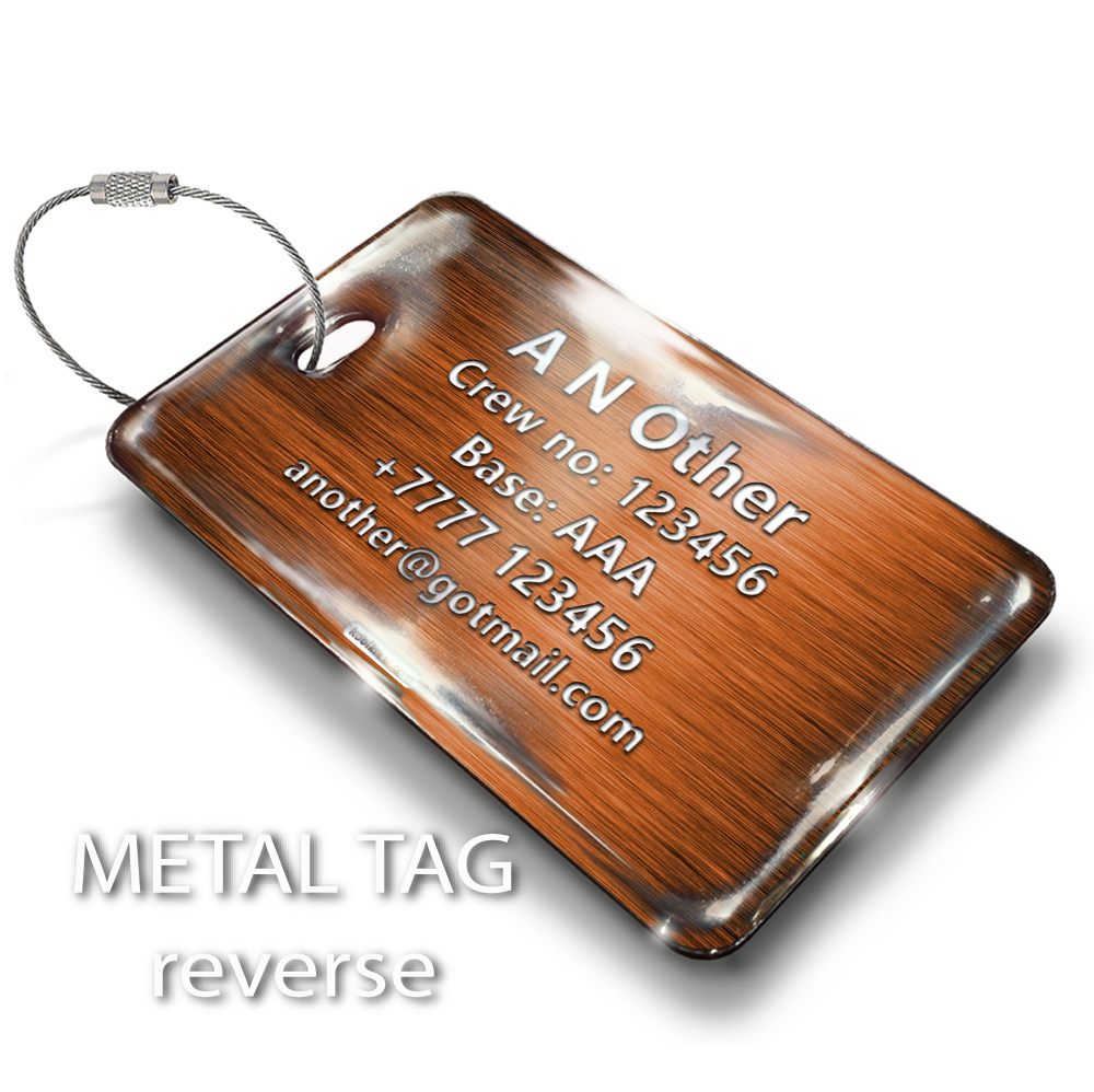 CREW ORANGE - LUGGAGE TAG