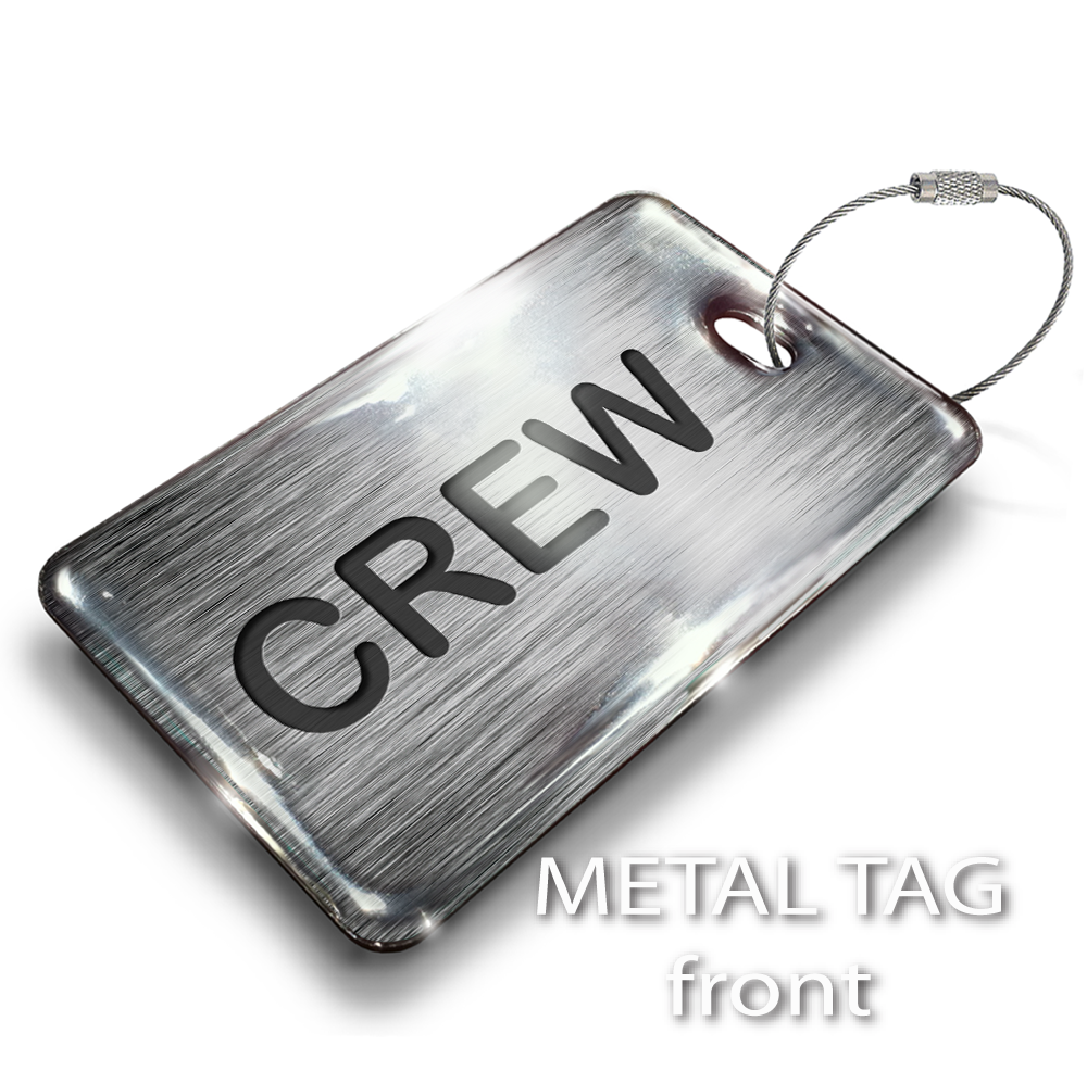 CREW GREY - LUGGAGE TAG