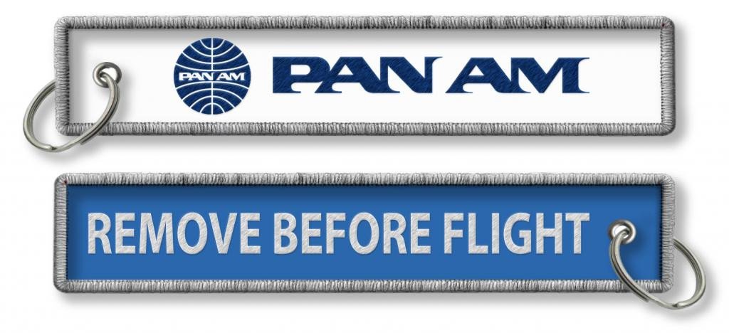 Pan Am Remove Before Flight Keyring