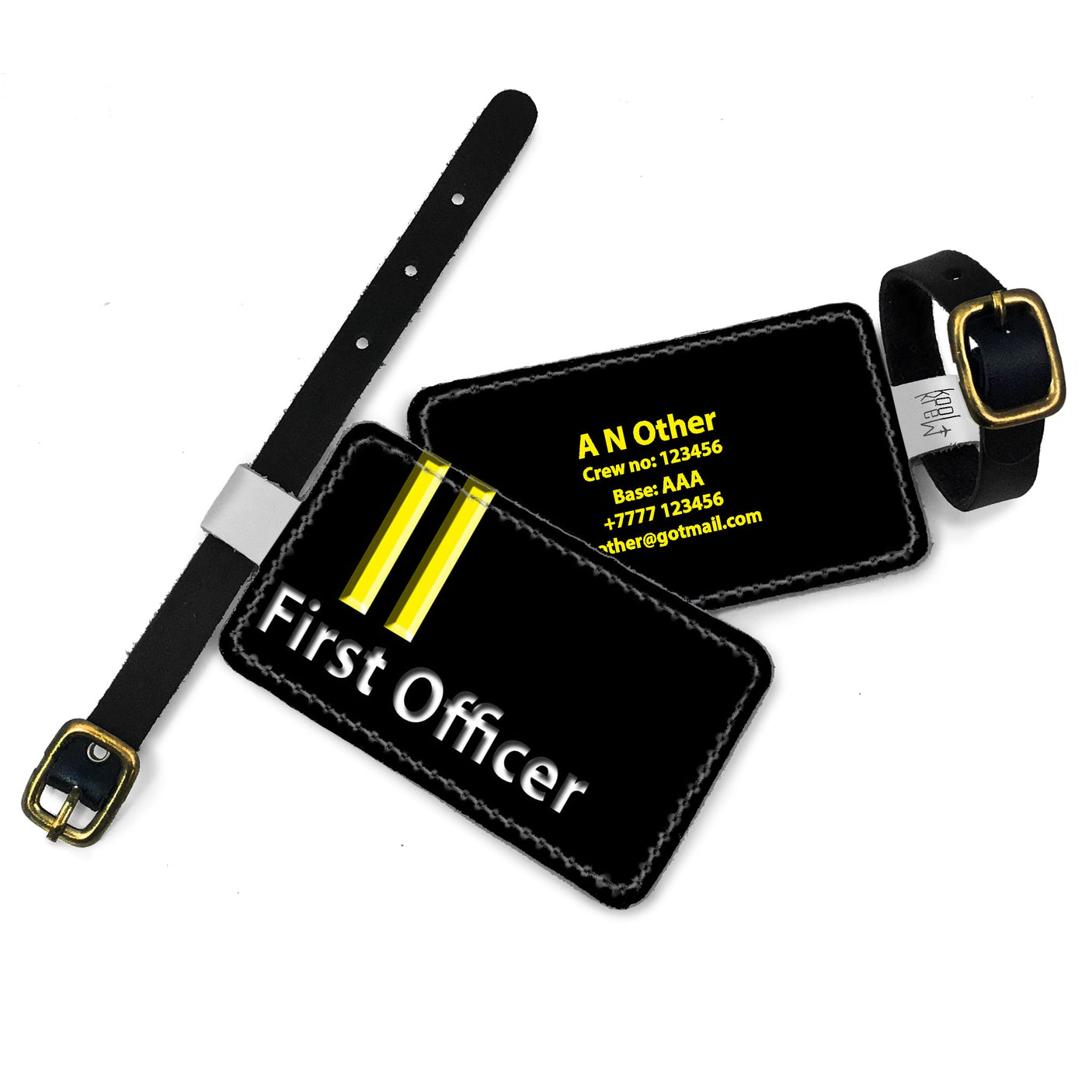 First Officer 2 Bars - Crew Tag