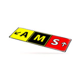 AMS Airport Code Sticker