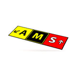 AMS Airport Code Sticker