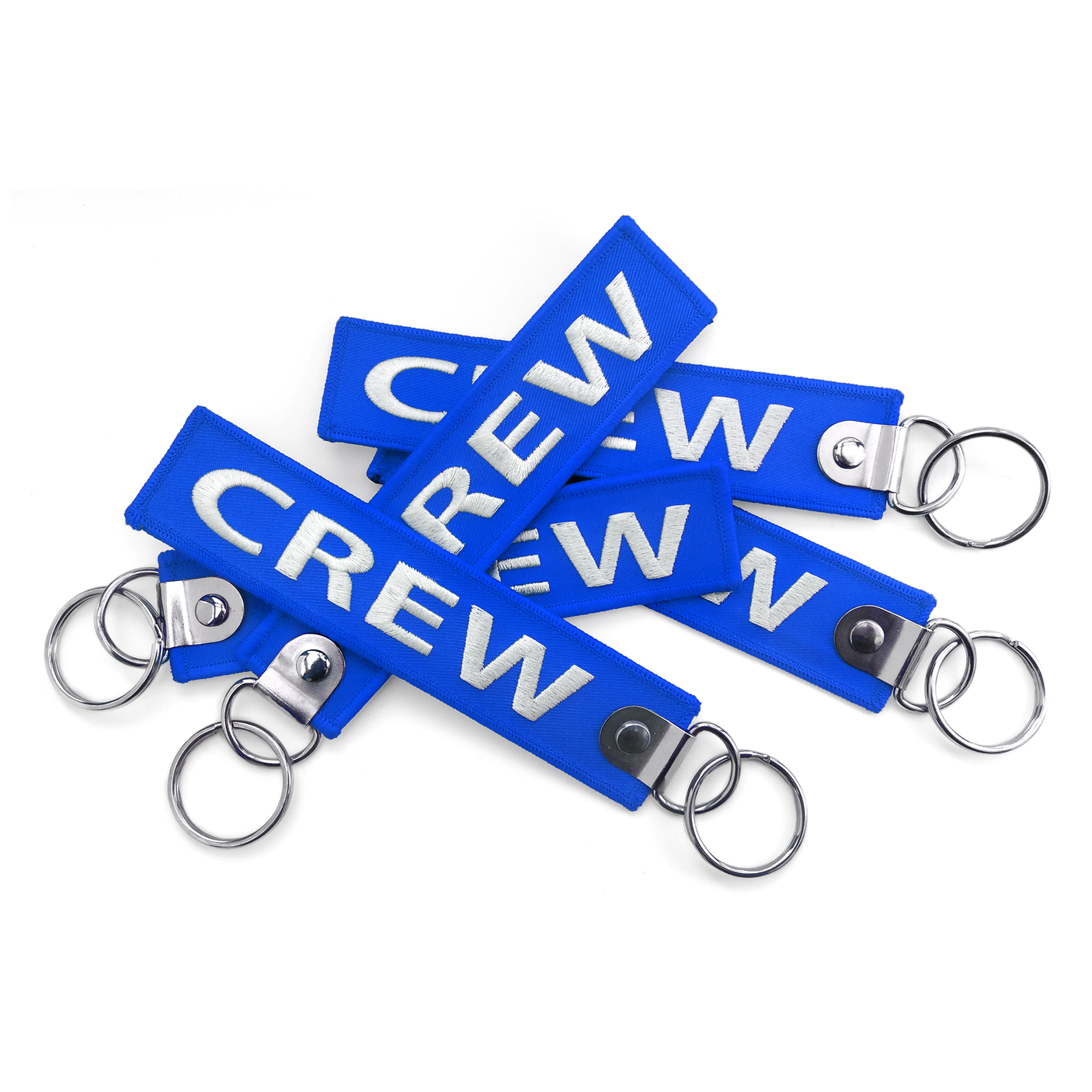 CREW Embroidered Buckle Keyring -ROYAL BLUE