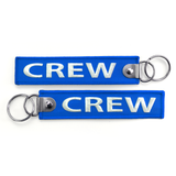 CREW Embroidered Buckle Keyring -ROYAL BLUE