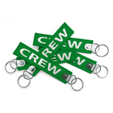 CREW Embroidered Buckle Keyring - GREEN
