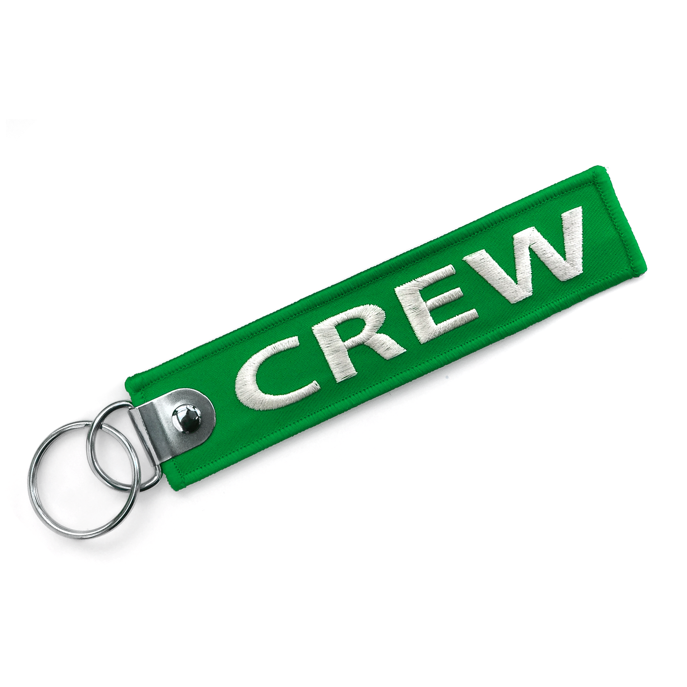 CREW Embroidered Buckle Keyring - GREEN