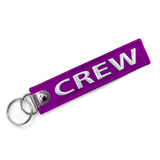 CREW Embroidered Buckle Keyring - PURPLE