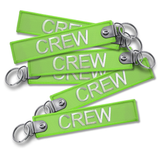 CREW Embroidered Buckle Keyring - GREEN
