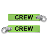 CREW Embroidered Buckle Keyring - GREEN