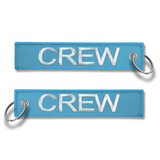 CREW Embroidered Buckle Keyring - SKY BLUE