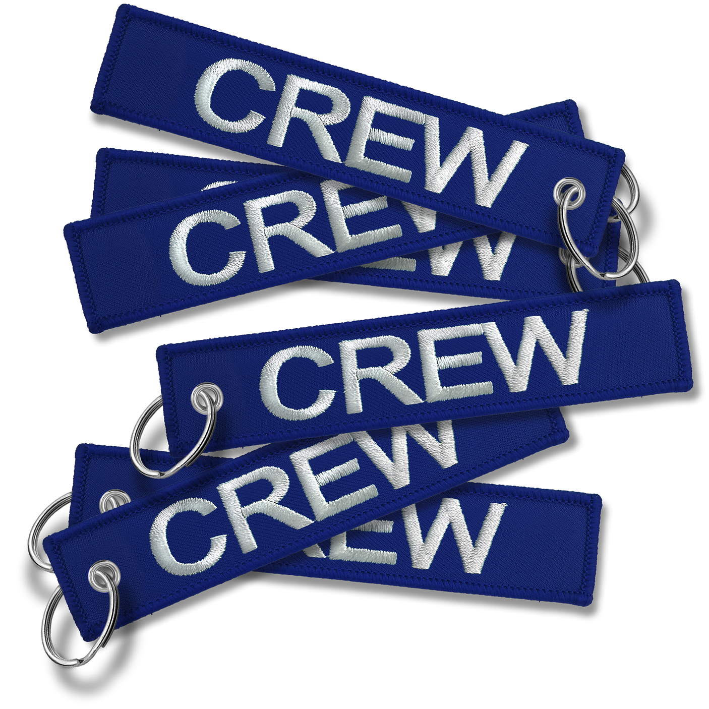 CREW Embroidered Buckle Keyring - DARK BLUE