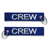 CREW Embroidered Buckle Keyring - DARK BLUE