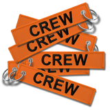 CREW Embroidered Buckle Keyring - ORANGE