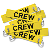 CREW Embroidered Buckle Keyring - YELLOW