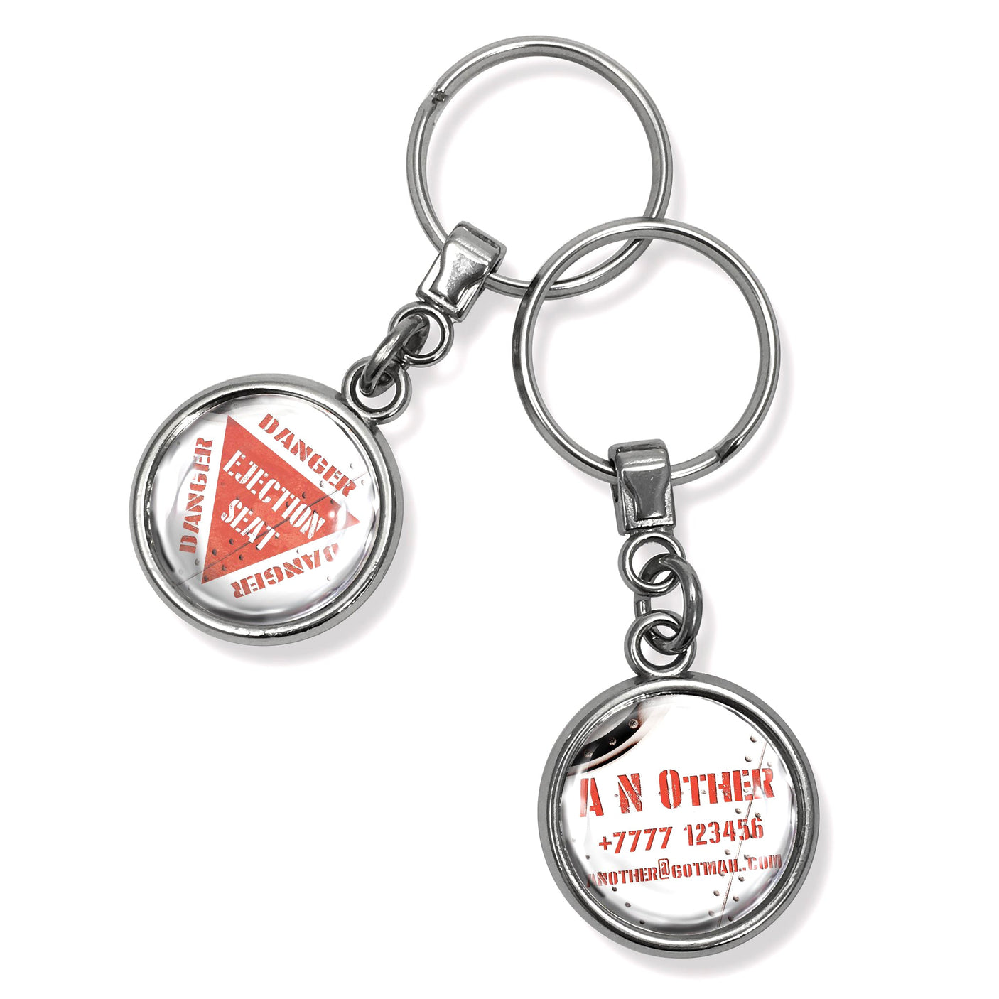 Ejection Seat - Metal Keyring