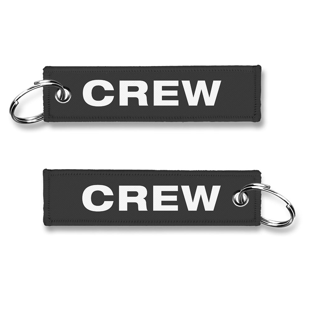CREW Embroidered Buckle Keyring - GREY