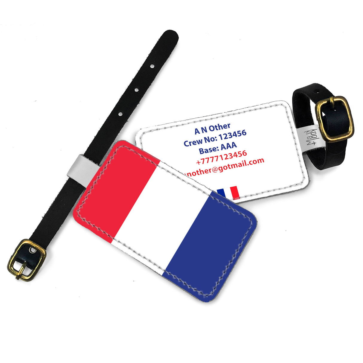 France Flag - Luggage Tag