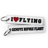 I Love Flying - Remove Before Flight Keyring