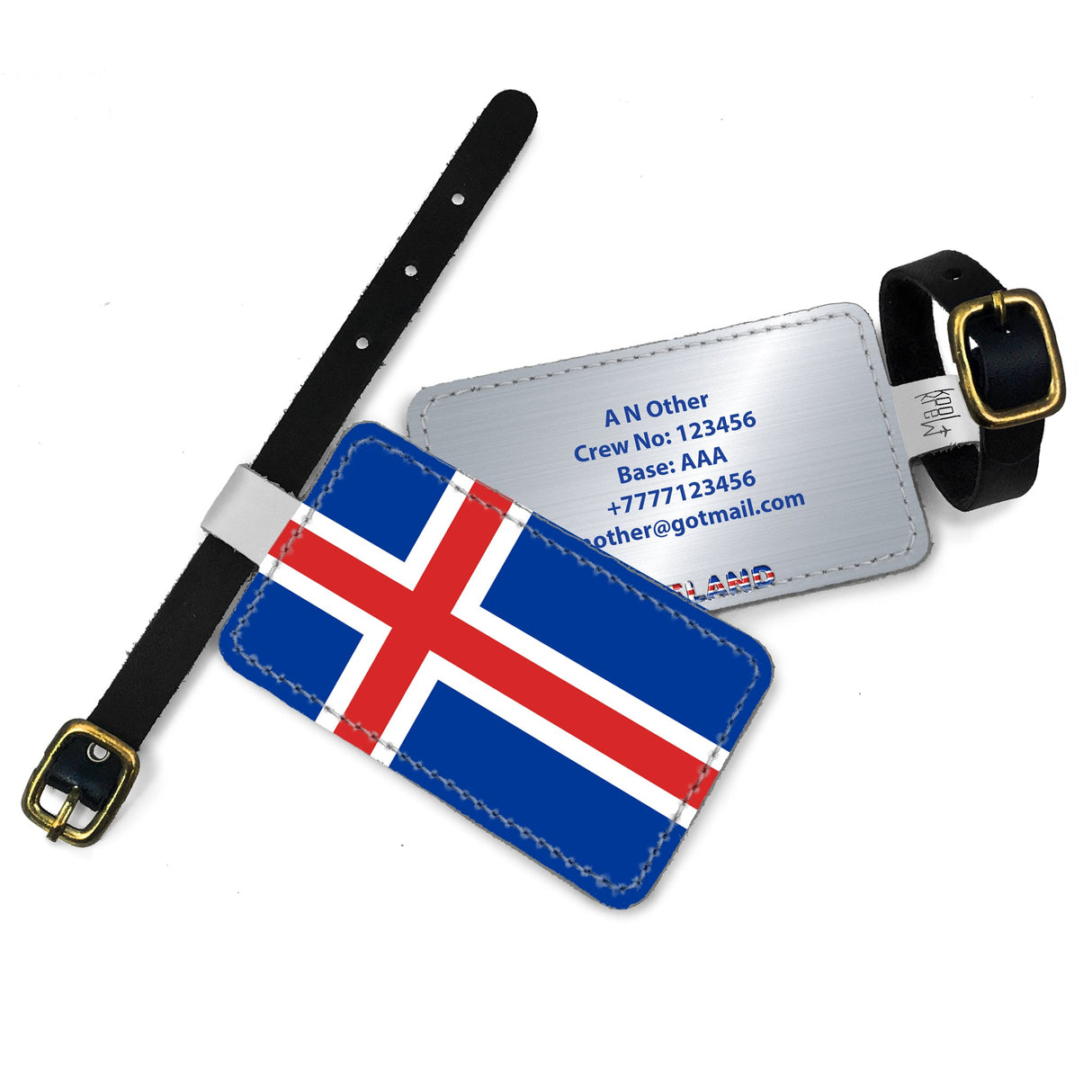 Iceland Flag - Luggage Tag