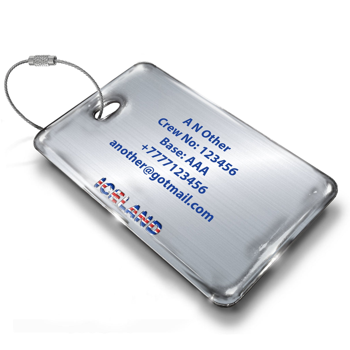 Iceland Flag - Luggage Tag