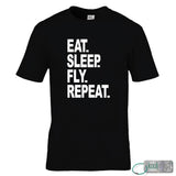Eat Sleep Fly Repeat T-Shirt