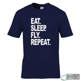 Eat Sleep Fly Repeat T-Shirt