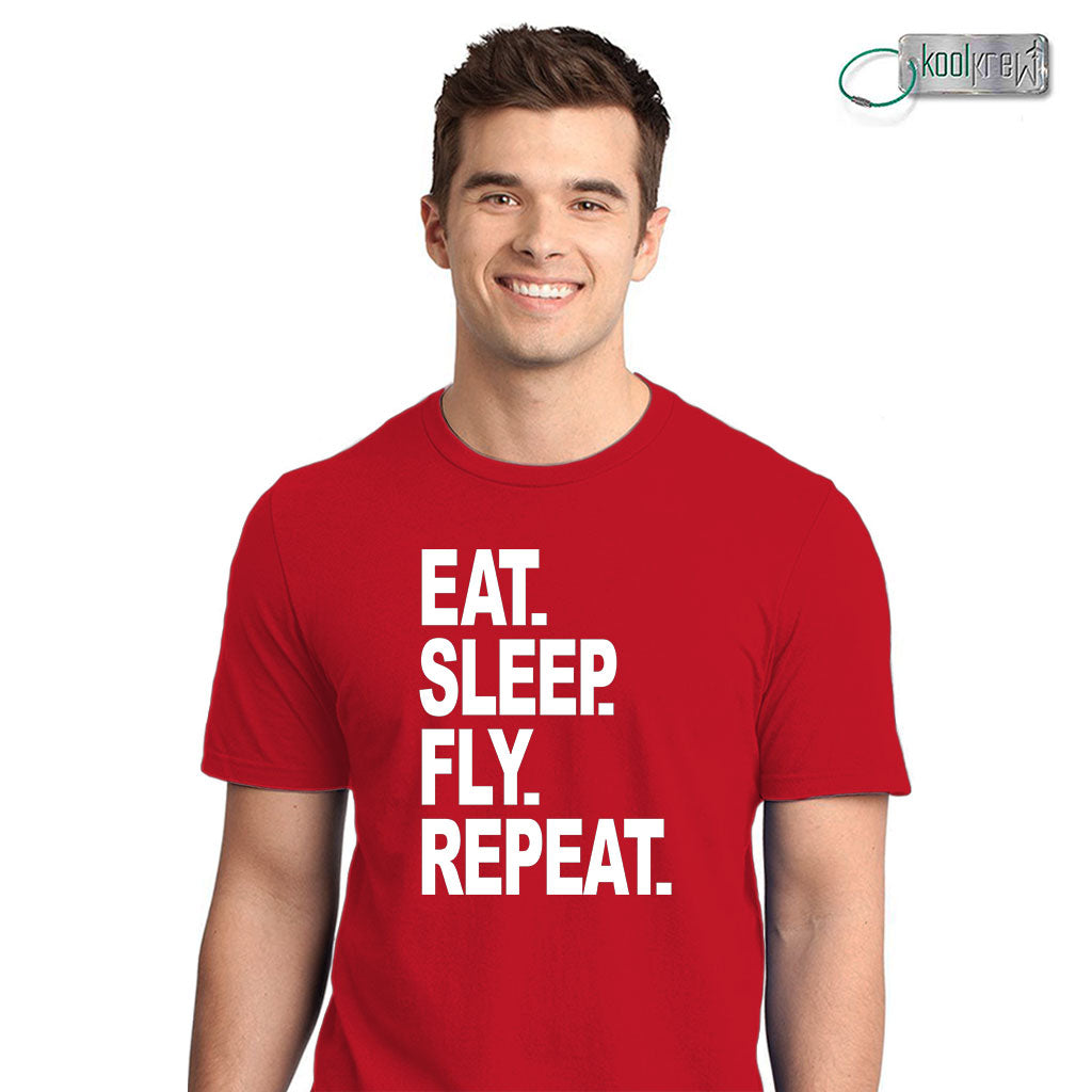 Eat Sleep Fly Repeat T-Shirt