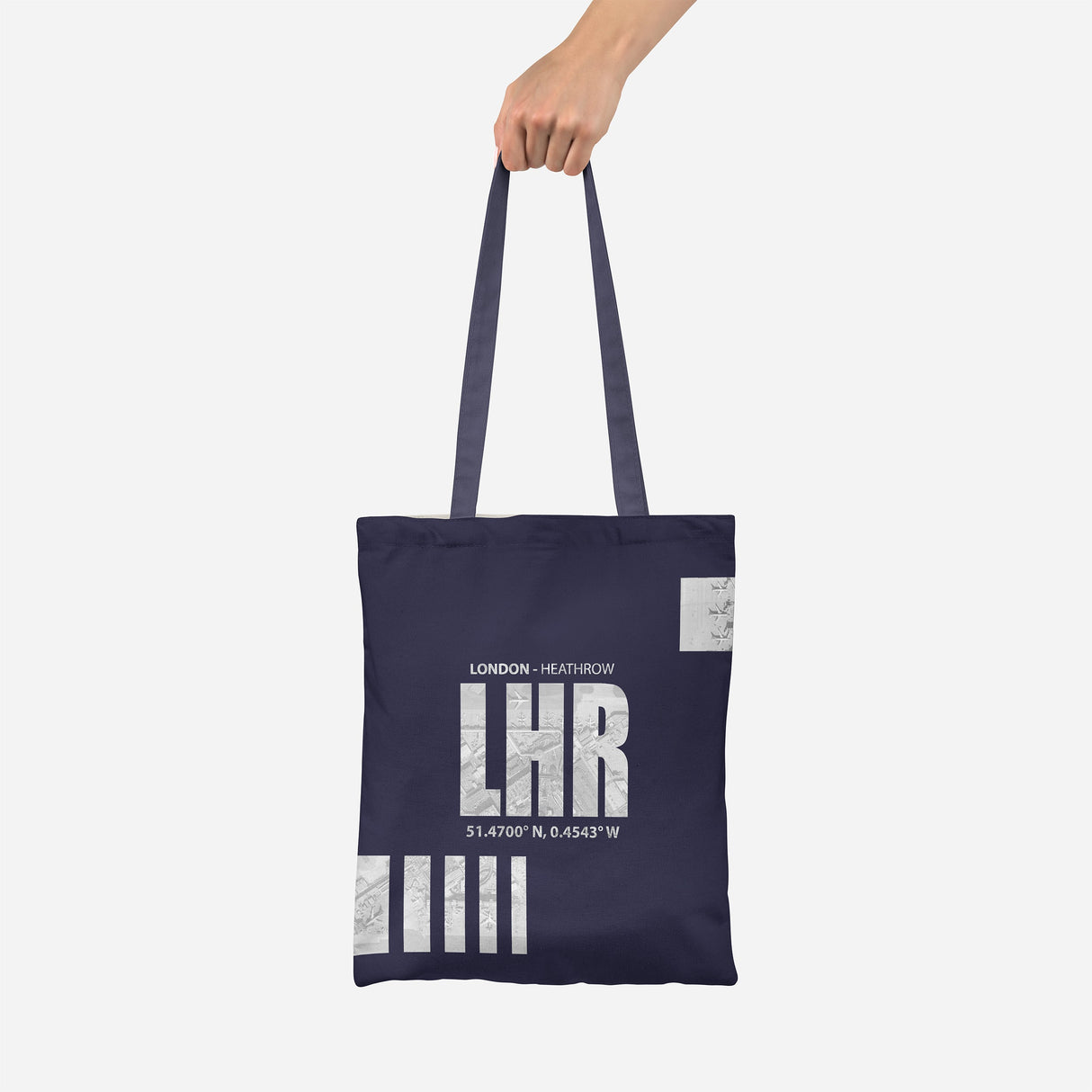 LHR Coordinates Canvas Bag