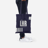 LHR Coordinates Canvas Bag