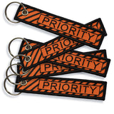 Priority Embroidered Keychain