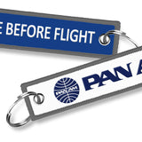 Pan Am Remove Before Flight Keyring