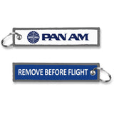 Pan Am Remove Before Flight Keyring