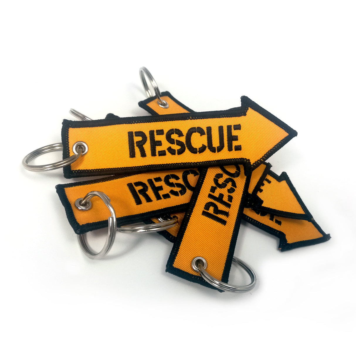 RESCUE-Embroidered Keyring