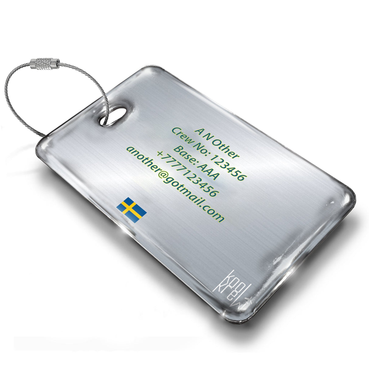 Sweden Flag - Luggage Tag