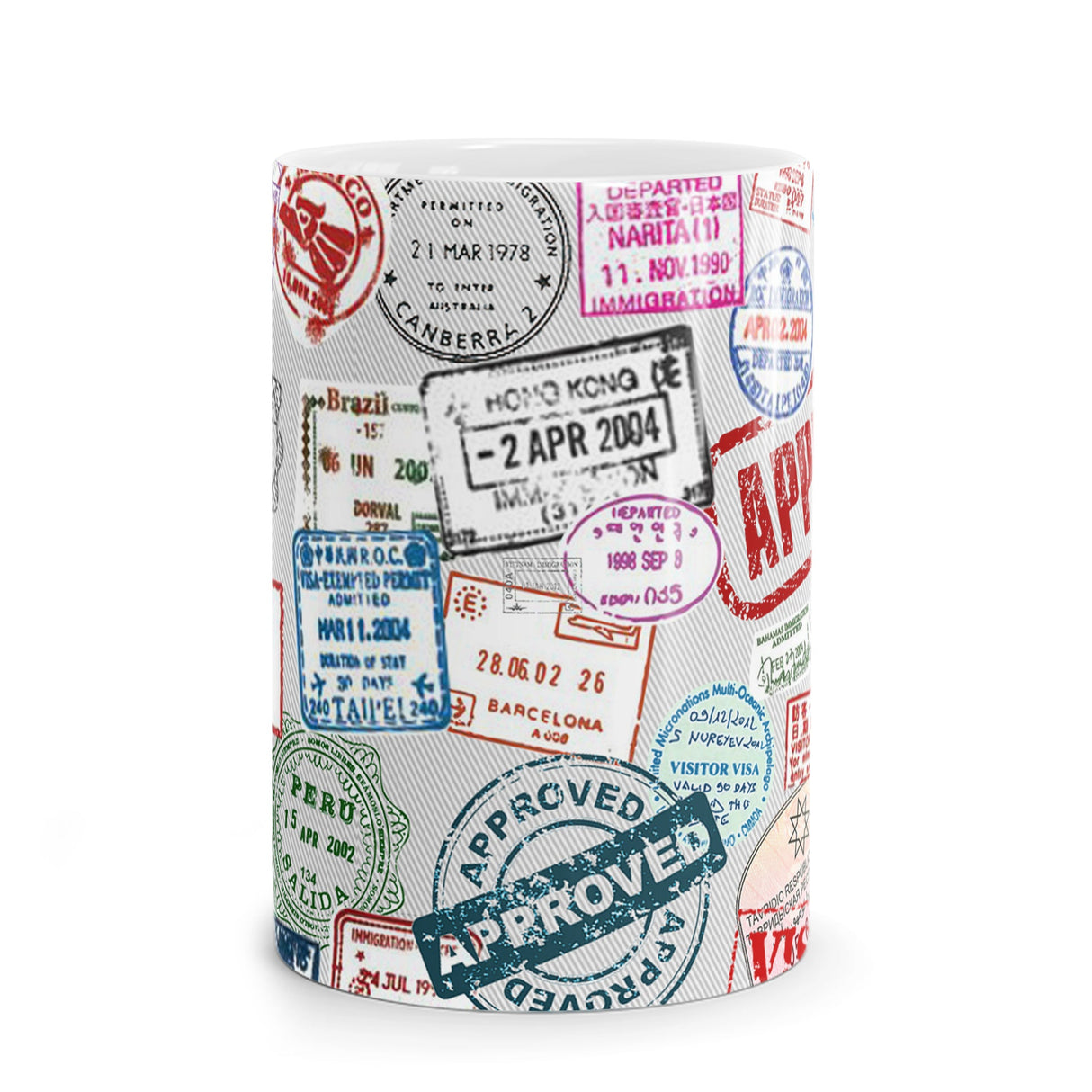 Visa Stamps Mug