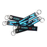 Born To Fly-Embroidered Keyring