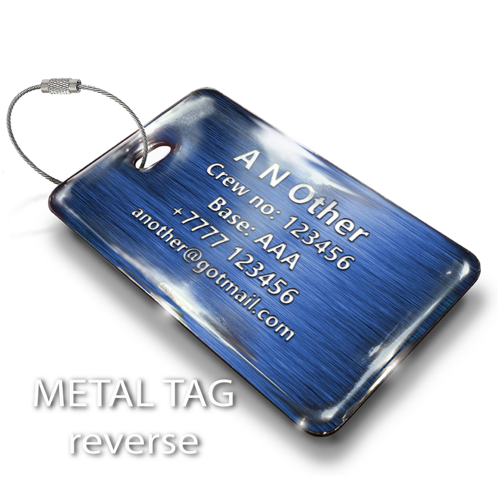 CREW BLUE - LUGGAGE TAG
