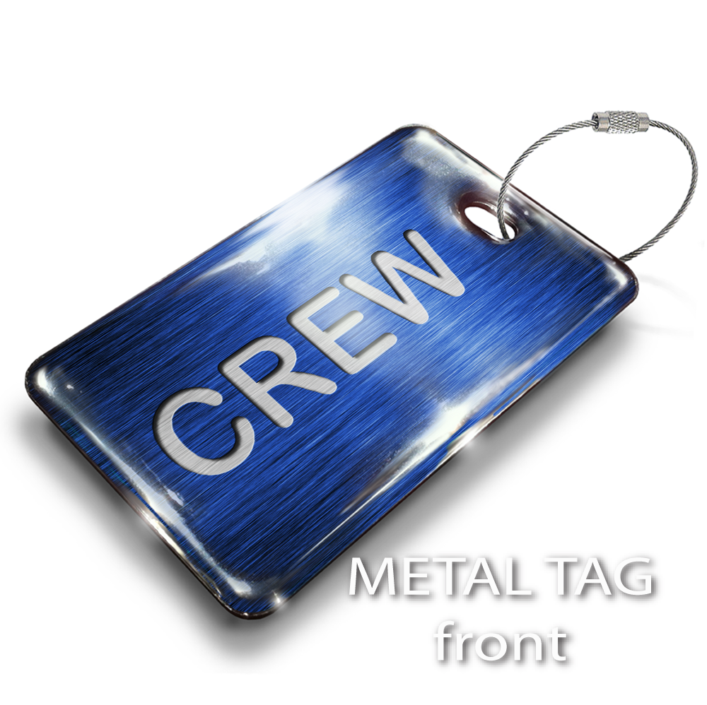 CREW BLUE - LUGGAGE TAG
