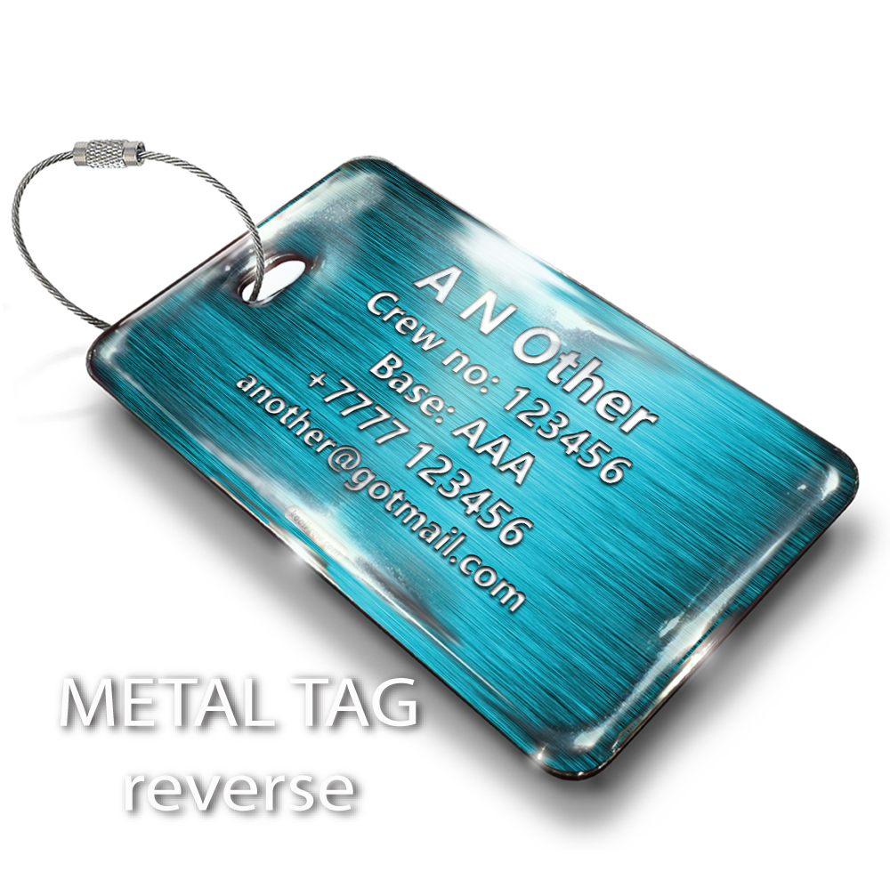 CREW TURQUOISE - LUGGAGE TAG