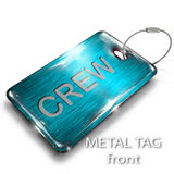 CREW TURQUOISE - LUGGAGE TAG
