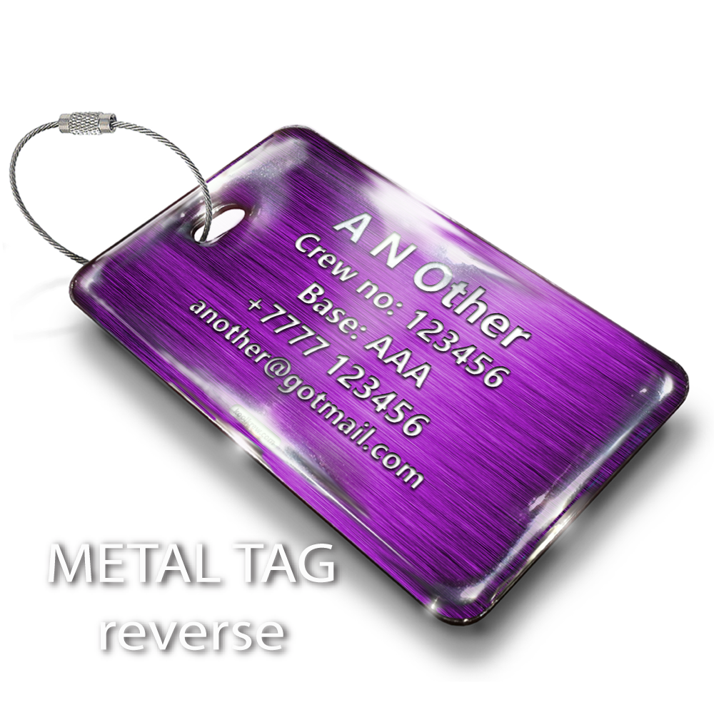 CREW MAGENTA - LUGGAGE TAG